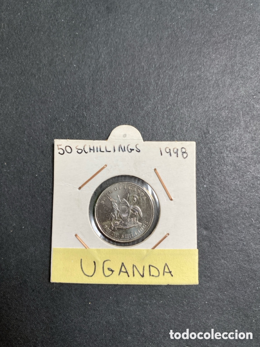 Monedas antiguas de &Aacute;frica: Moneda de Uganda 50 schilling - Foto 1