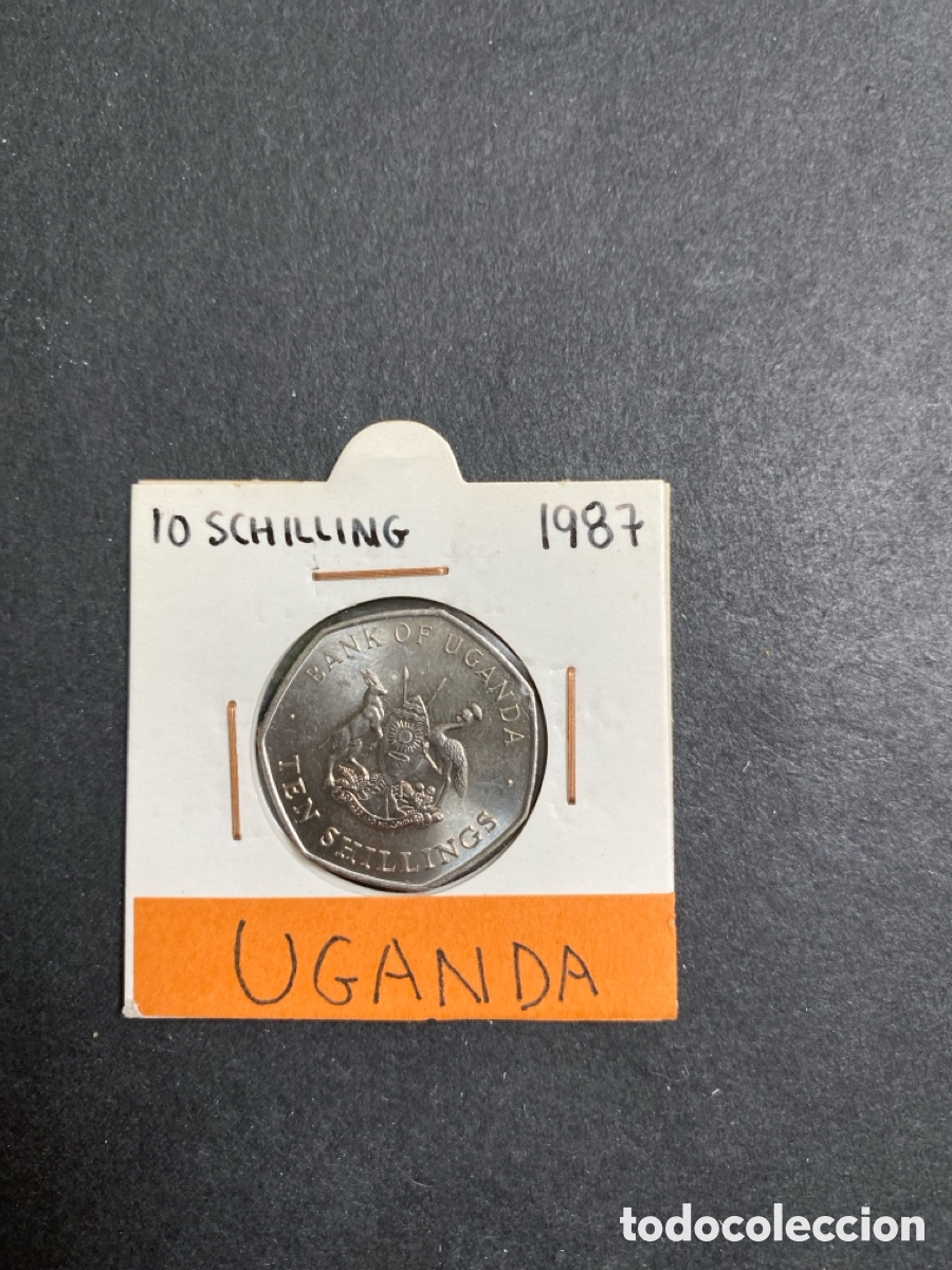 Monedas antiguas de &Aacute;frica: Moneda de Uganda 10 schilling - Foto 1