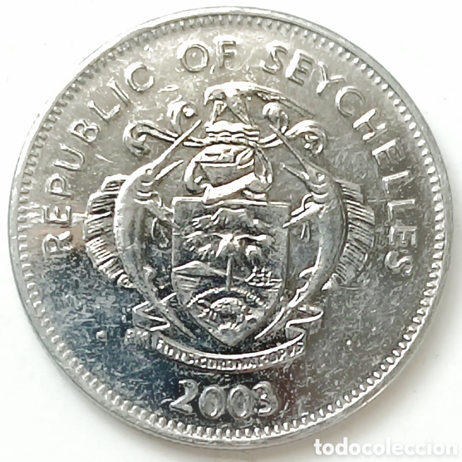 Monedas antiguas de &Aacute;frica: Seychelles, 25 cents de 2003 - Foto 2