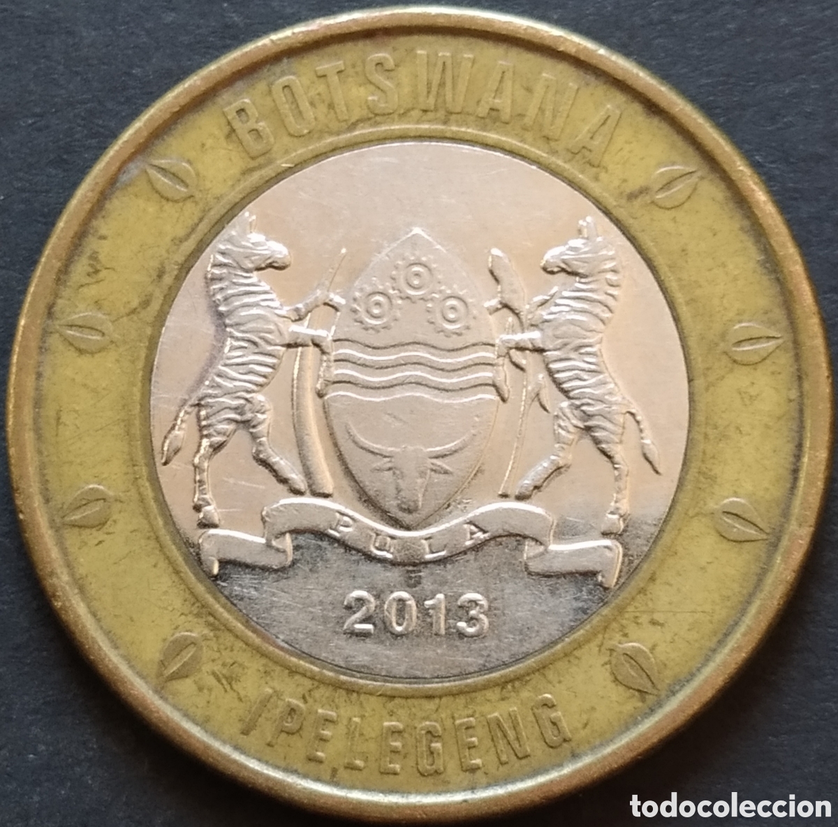Monedas antiguas de &Aacute;frica: MONEDA - BOTSUANA / BOTSWANA 5 PULA 2013 - Foto 2