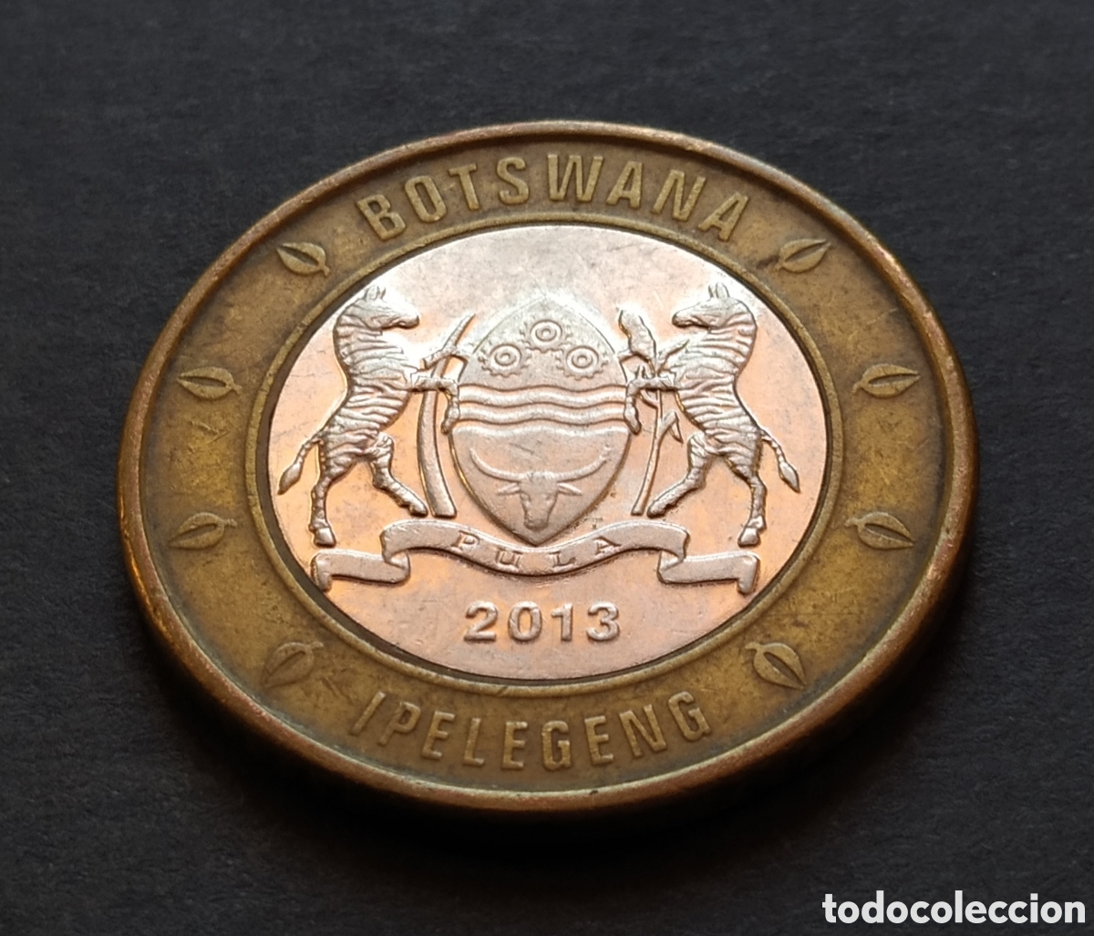 Monedas antiguas de &Aacute;frica: MONEDA - BOTSUANA / BOTSWANA 5 PULA 2013 - Foto 4