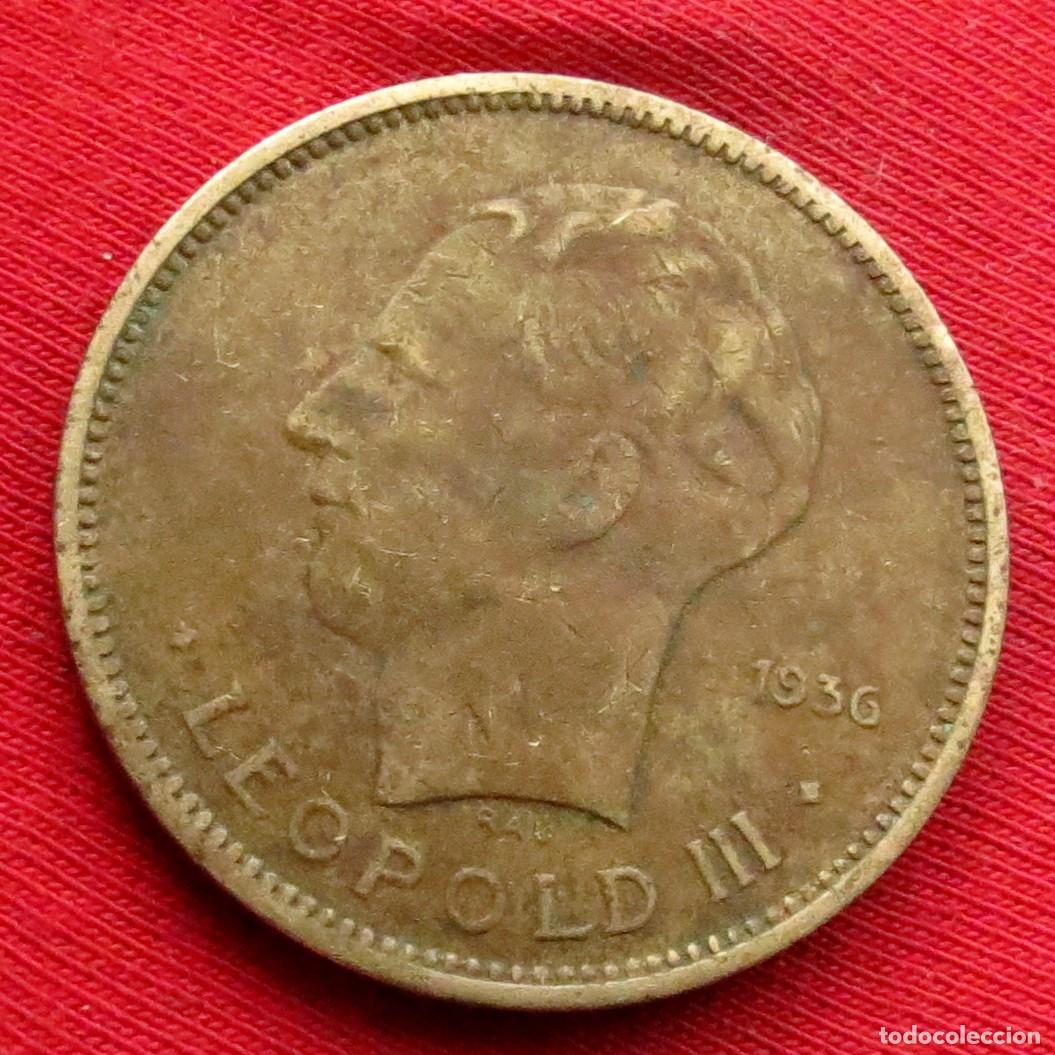 Monedas antiguas de &Aacute;frica: Congo Belga Belgish 5 francos 1936 #2 - Foto 2