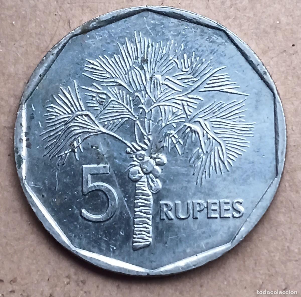 Monedas antiguas de &Aacute;frica: SEYCHELLES - 5 RUPEES RUPIAS 2000 RC - Foto 2