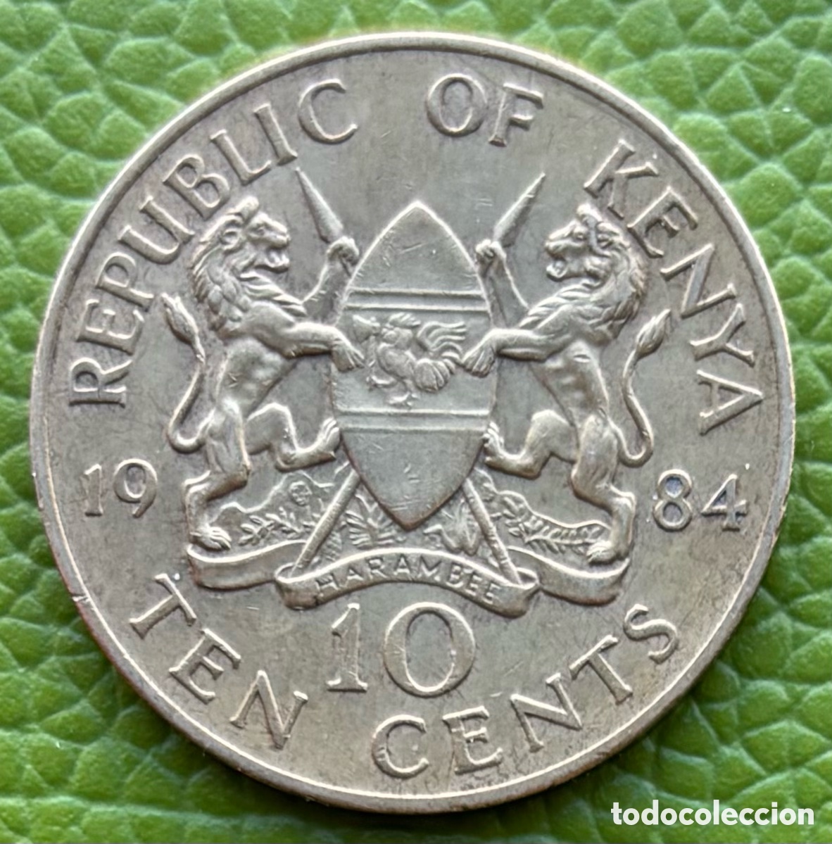 Monedas antiguas de &Aacute;frica: KENYA. 10 CENTS. 1984. DANIEL TOROITICH - Foto 2
