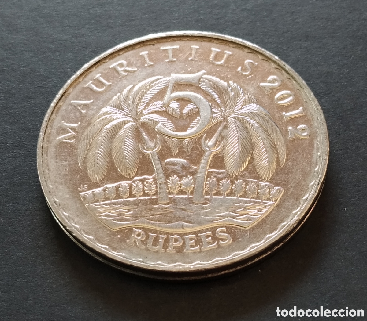 Monedas antiguas de &Aacute;frica: MONEDA - MAURICIO 5 RUPIAS 2012 - Foto 3