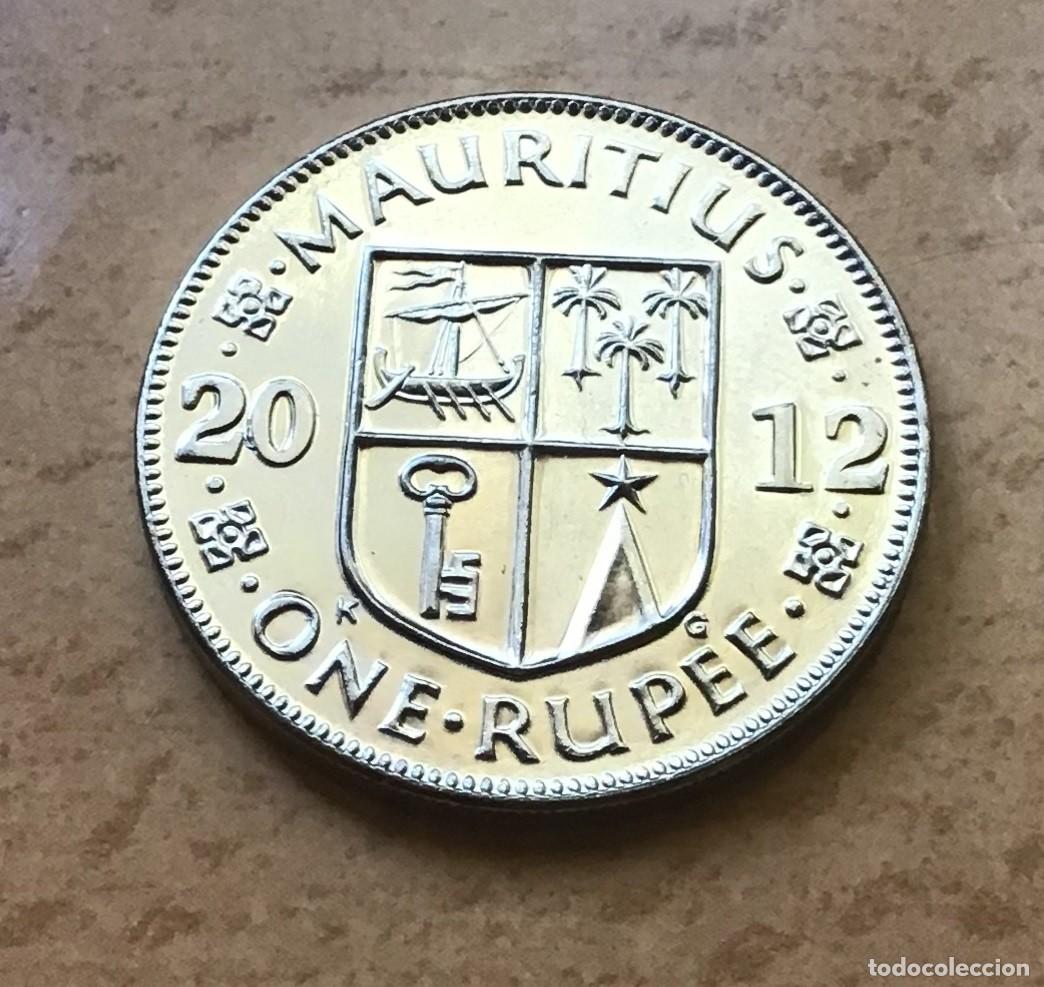 Monedas antiguas de &Aacute;frica: 1 rupia de Islas Mauricio. A&ntilde;o 2012 - Foto 1
