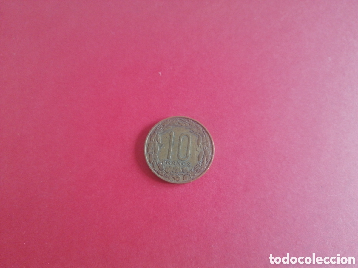 Monedas antiguas de &Aacute;frica: 10 francos de Camer&uacute;n 1961 - Foto 2