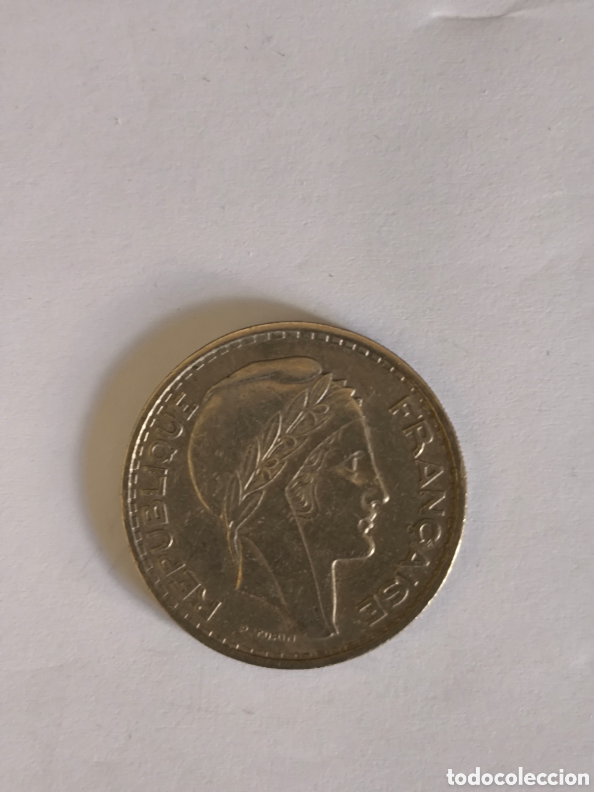 Monedas antiguas de &Aacute;frica: 100 Francos Argelia1950 - Foto 2