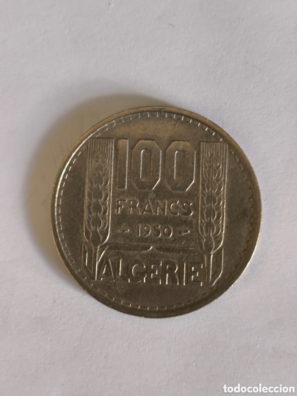 Monedas antiguas de &Aacute;frica: 100 Francos Argelia1950 - Foto 1