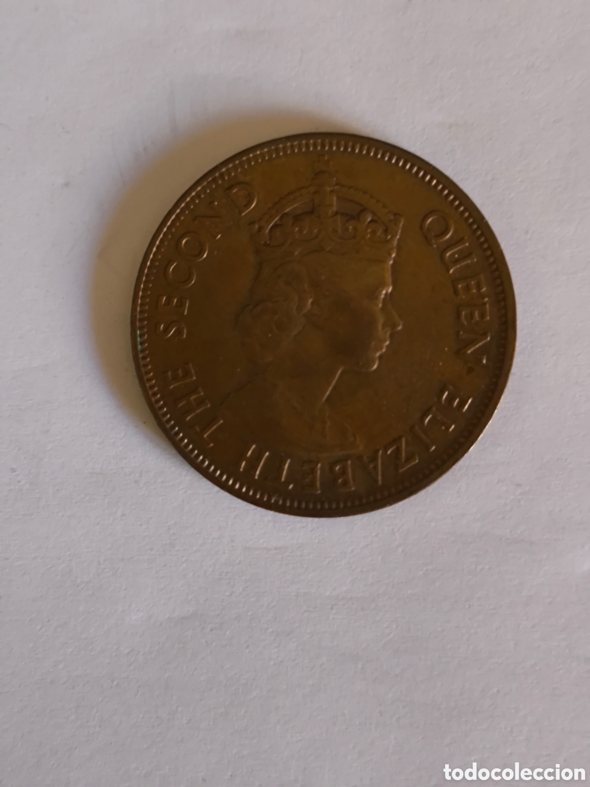 Monedas antiguas de &Aacute;frica: 5 C&eacute;ntimos Isla Mauricio 1971 - Foto 2