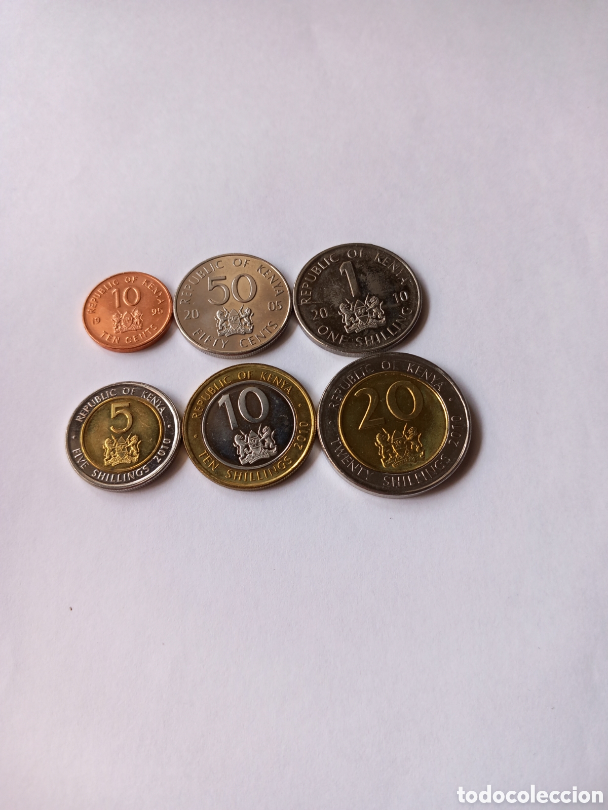 Monedas antiguas de &Aacute;frica: Kenia serie completa s/c - Foto 1