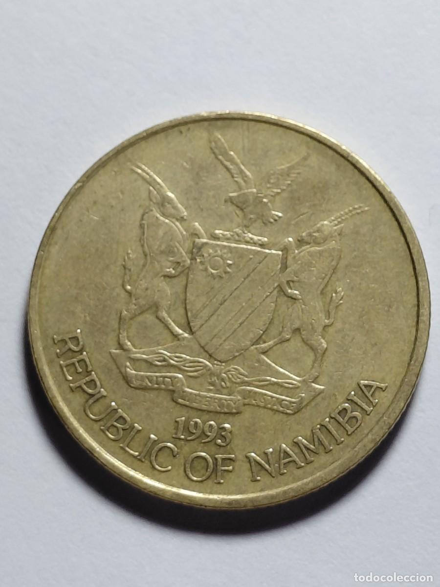 Monedas antiguas de &Aacute;frica: NAMIBIA - 5 DOLAR 1993 KM5 - Foto 2
