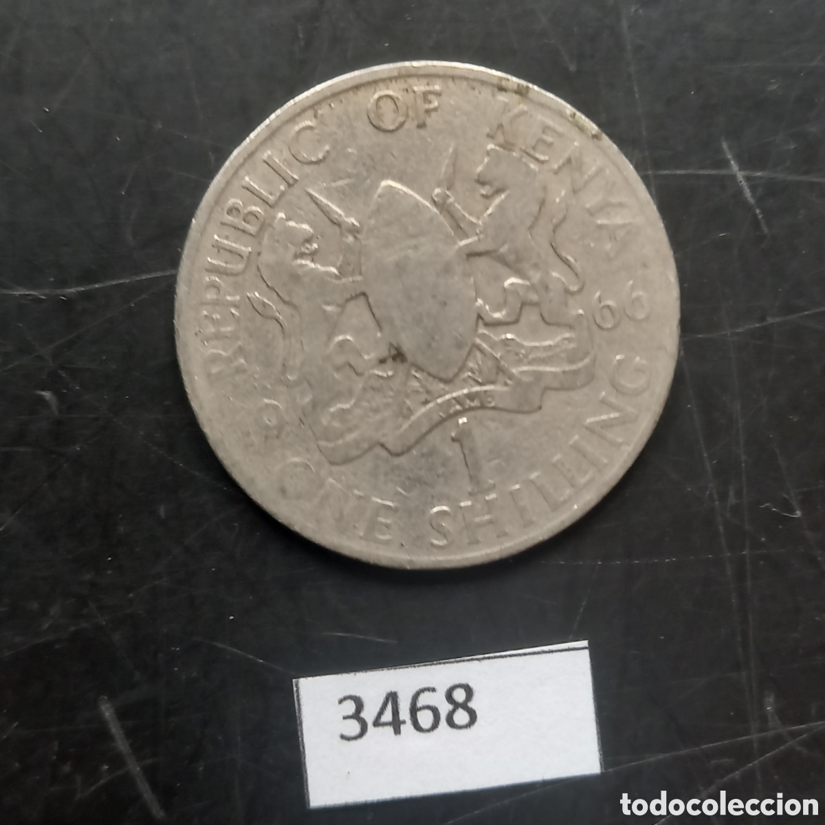 Monedas antiguas de &Aacute;frica: Kenya un chelin 1966 - Foto 2