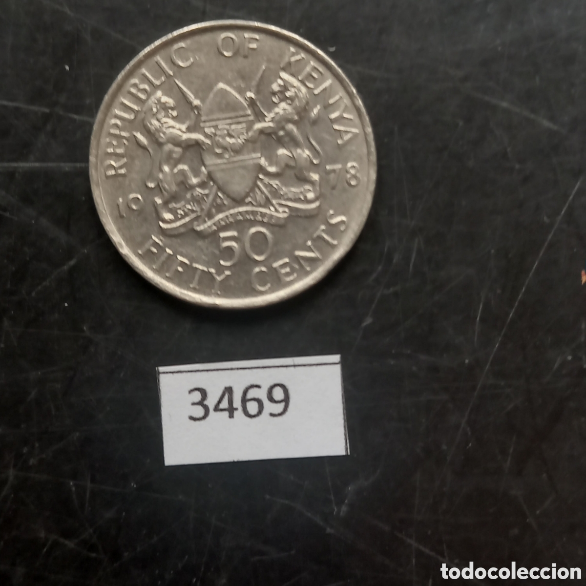 Monedas antiguas de &Aacute;frica: Kenya 50 c&eacute;ntimos 1978 - Foto 2