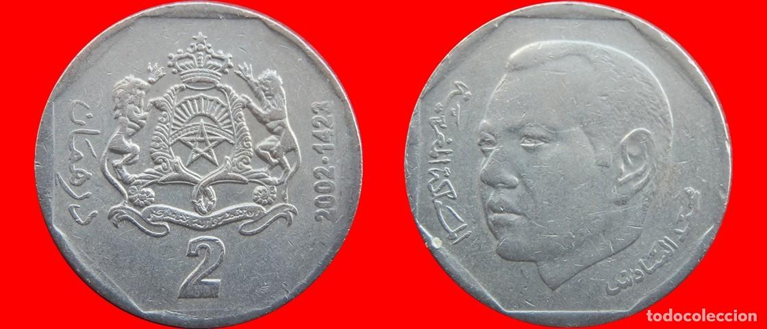 Monedas antiguas de &Aacute;frica: 2 DIRHAMS 2002 MARRUECOS-127349 - Foto 1