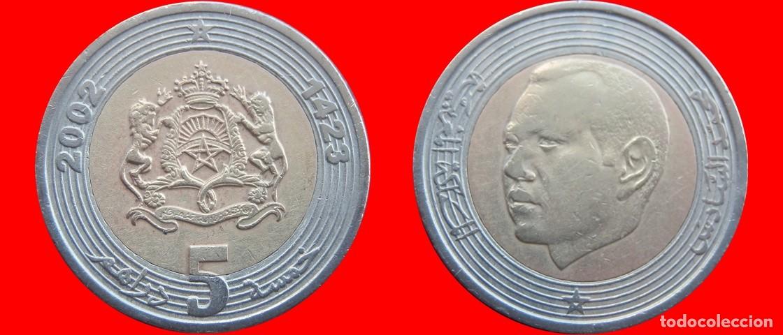 Monedas antiguas de &Aacute;frica: 5 DIRHAMS 2002 MARRUECOS-127352 - Foto 1