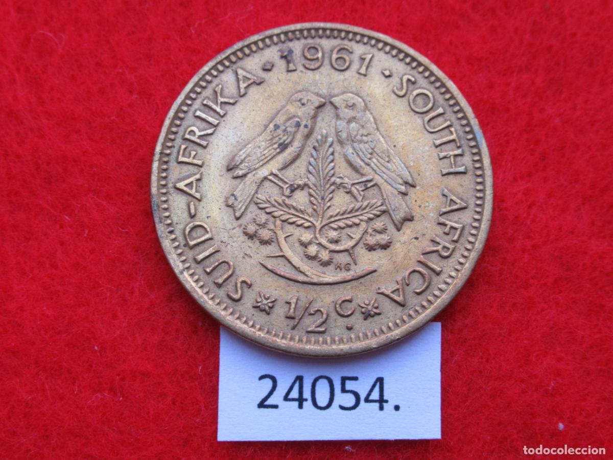 Monedas antiguas de &Aacute;frica: Sudafrica 1/2 c&eacute;ntimo 1961 - Foto 2
