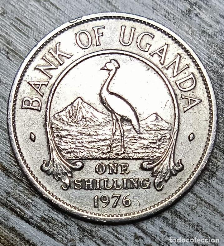 Monedas antiguas de &Aacute;frica: Uganda 1 Chelin 1976 - Foto 2
