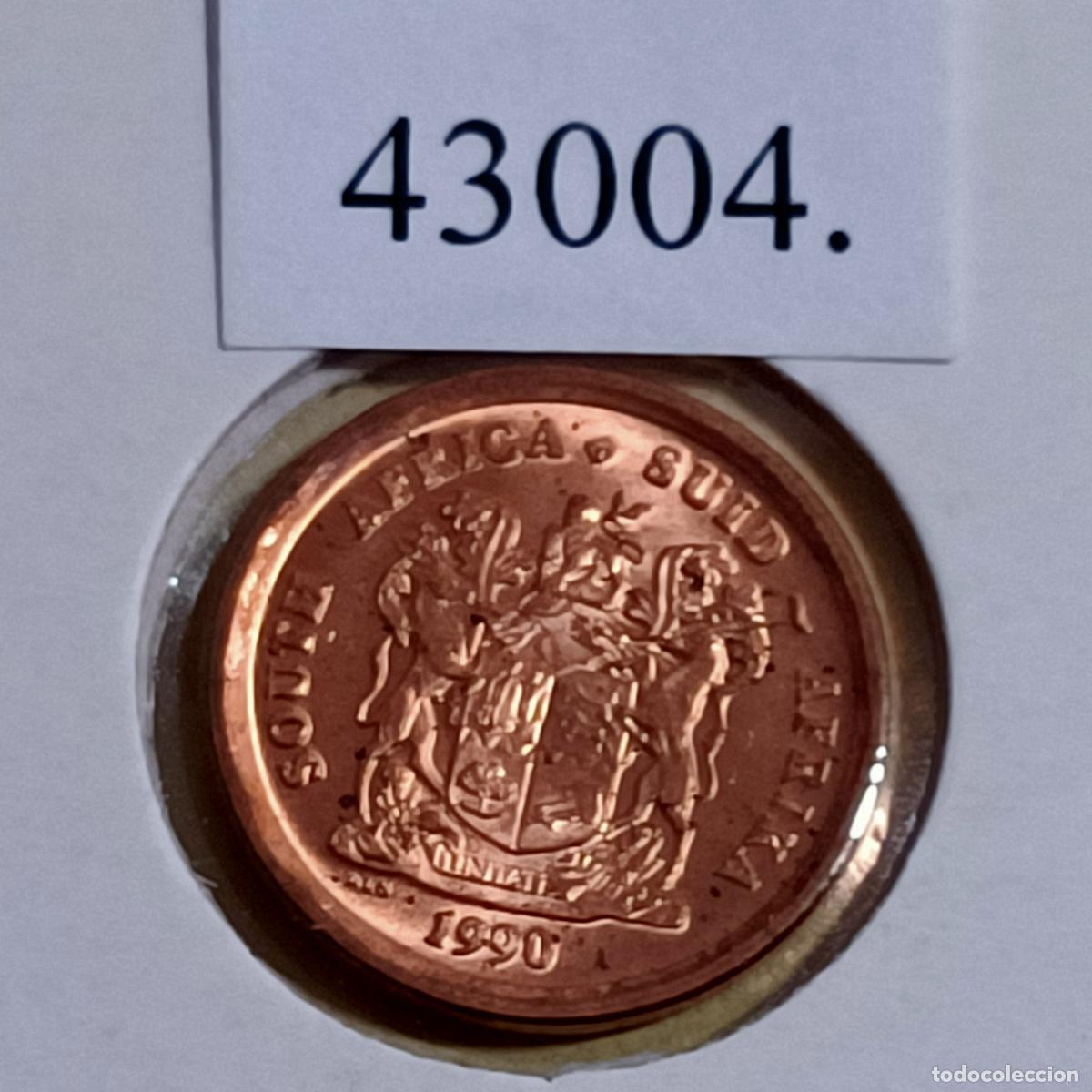 Monedas antiguas de &Aacute;frica: Sudafrica 1 c&eacute;ntimo 1990 - Foto 2