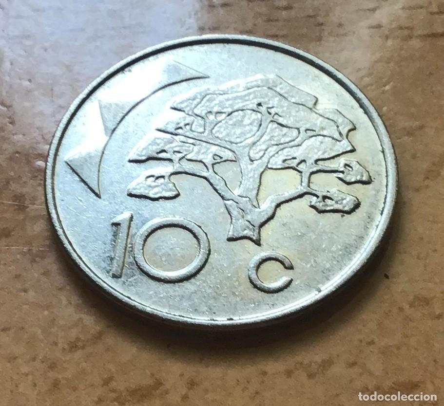 Monedas antiguas de &Aacute;frica: 10 centavos de Namibia. A&ntilde;o 2009 - Foto 1