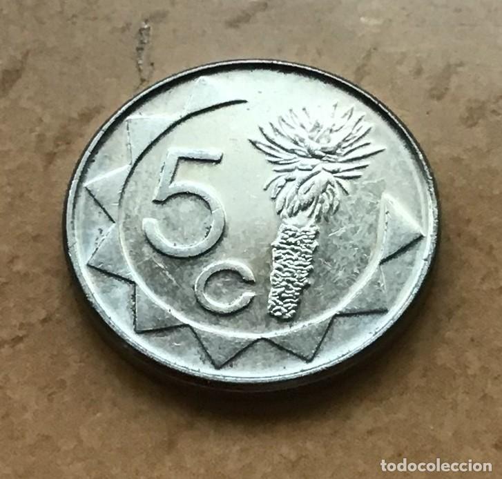 Monedas antiguas de &Aacute;frica: 5 centavos de Namibia. A&ntilde;o 2012 - Foto 1