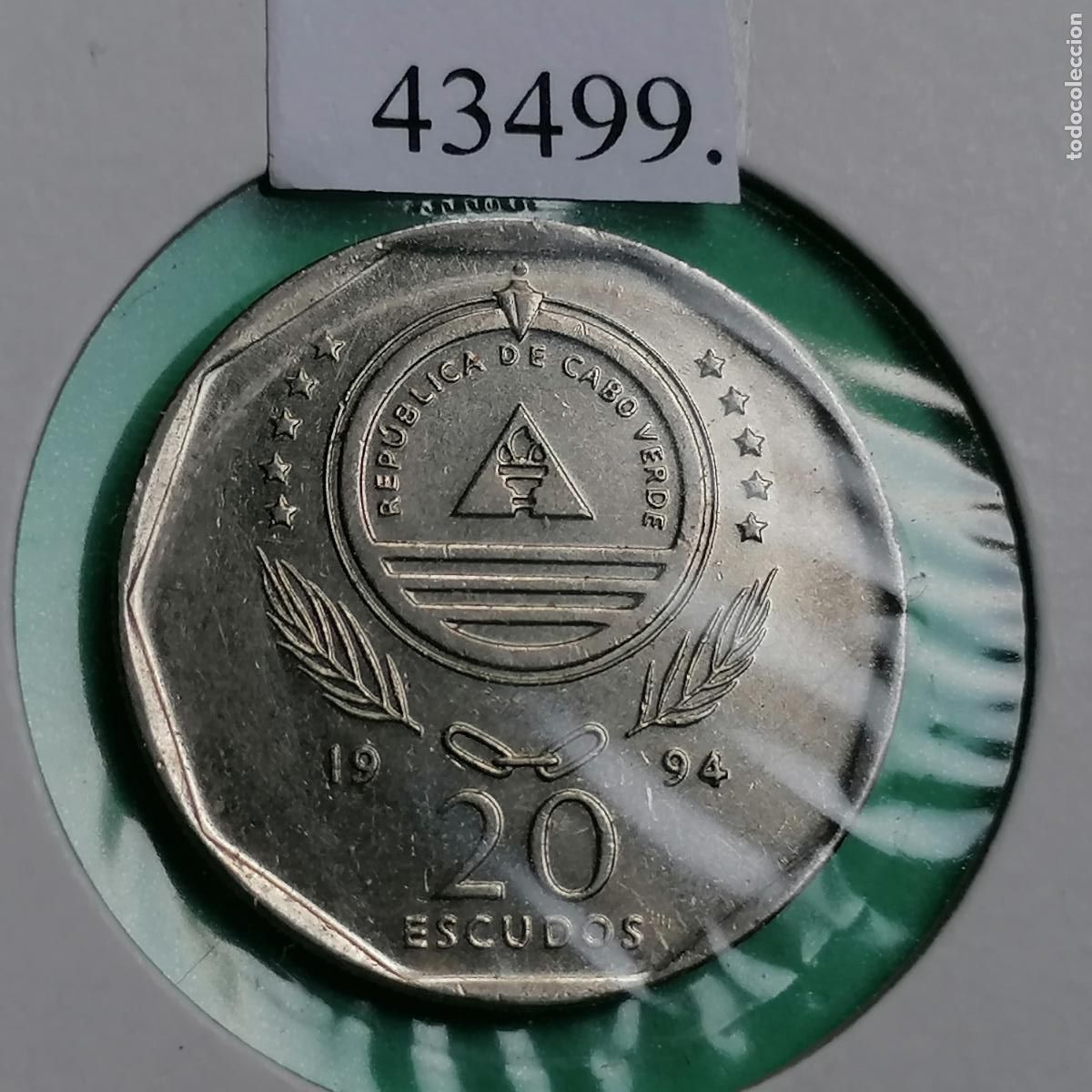 Monedas antiguas de &Aacute;frica: Cabo Verde 20 escudos 1994 - Foto 2