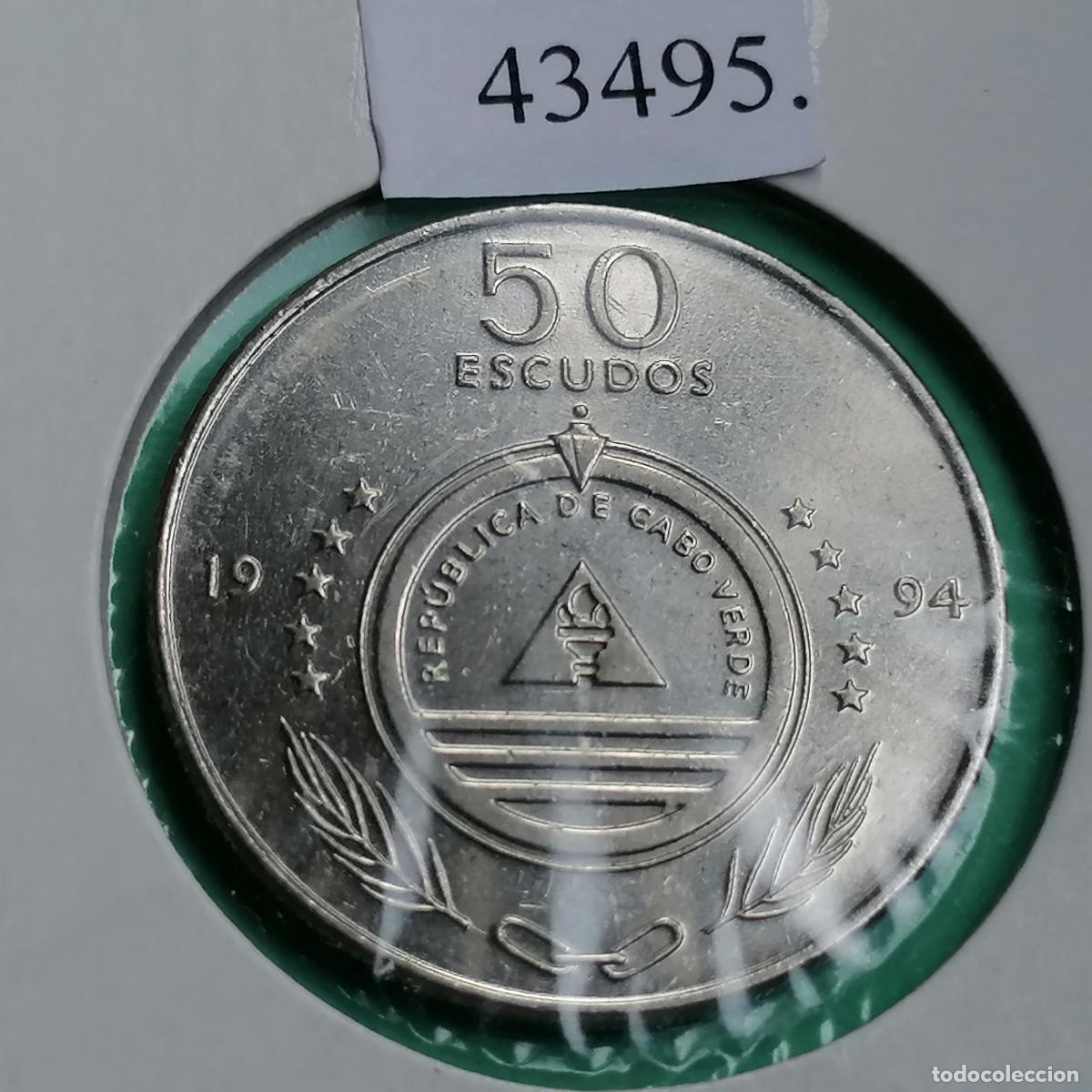 Monedas antiguas de &Aacute;frica: Cabo Verde 50 escudos 1994 - Foto 2