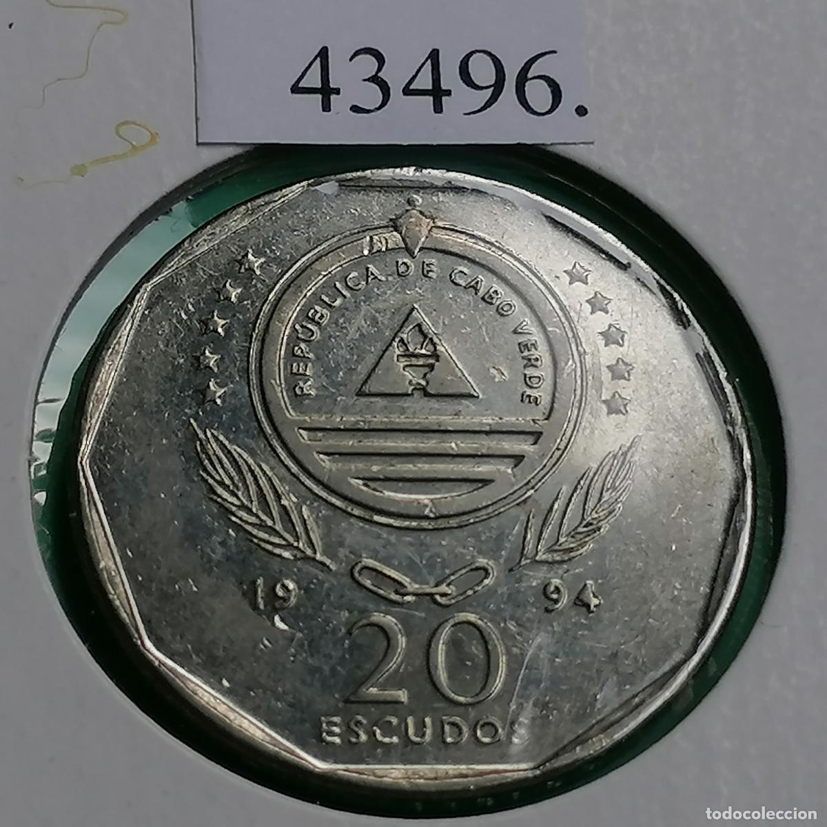 Monedas antiguas de &Aacute;frica: Cabo Verde 50 escudos 1994 - Foto 2