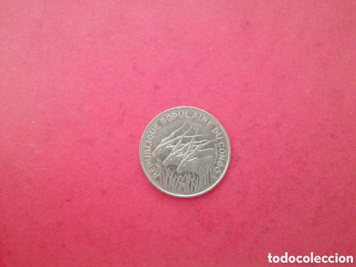 Monedas antiguas de &Aacute;frica: 100 francos Congo 1975 - Foto 2