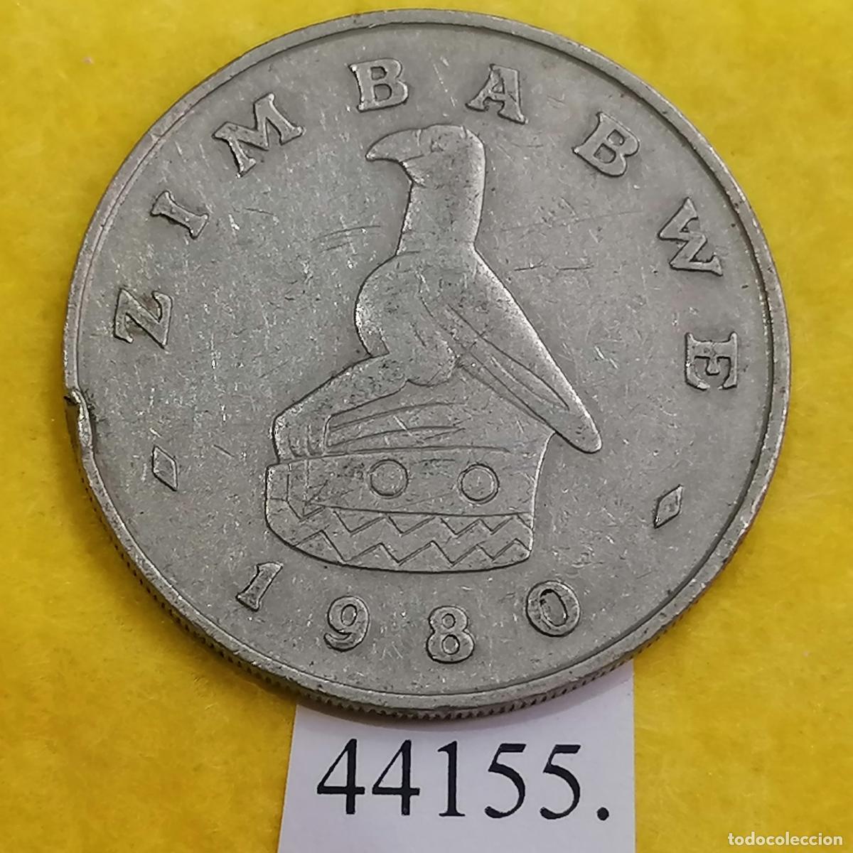 Monedas antiguas de &Aacute;frica: Zimbabwe 1 d&oacute;lar 1980 - Foto 2