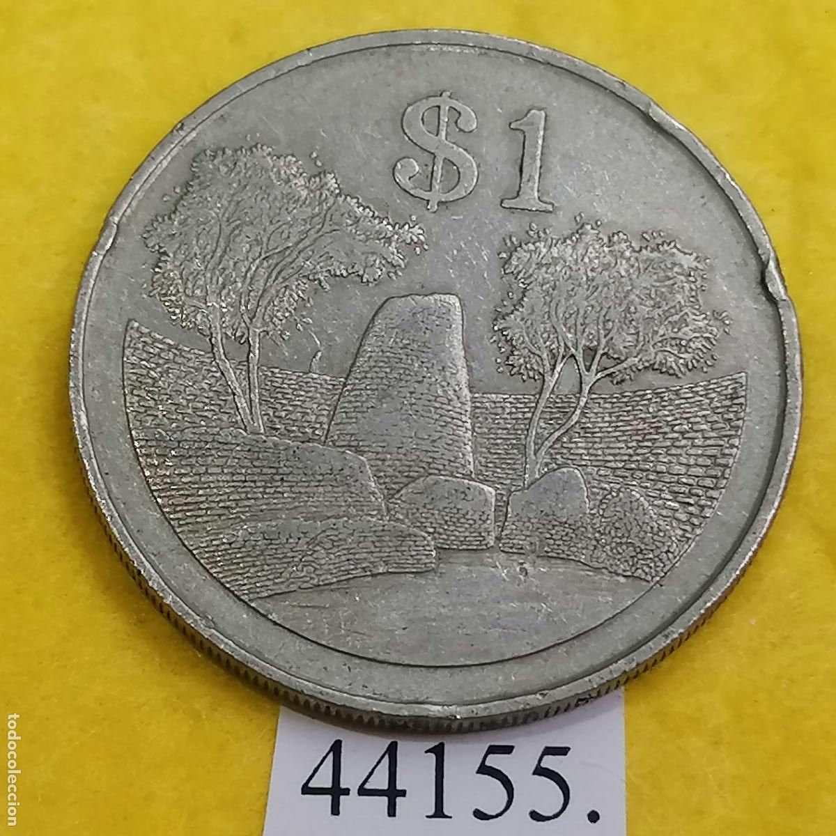 Monedas antiguas de &Aacute;frica: Zimbabwe 1 d&oacute;lar 1980 - Foto 1