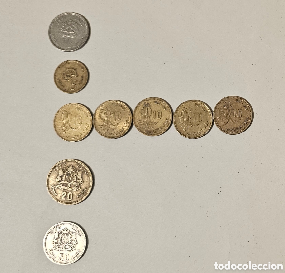 Monedas antiguas de &Aacute;frica: Monedas marroqu&iacute;es varias - Foto 1