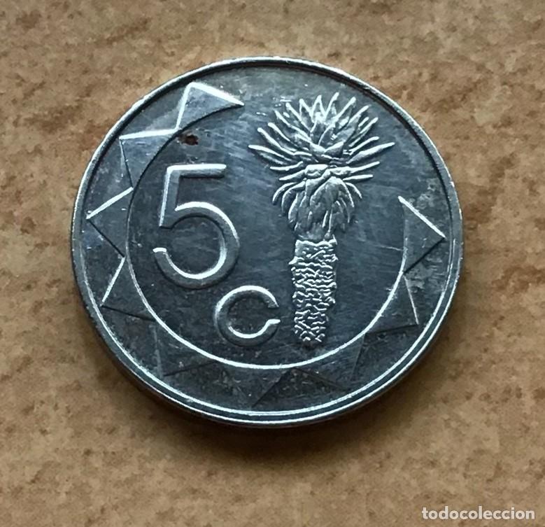 Monedas antiguas de &Aacute;frica: 5 centavos de Namibia. A&ntilde;o 2002 - Foto 1
