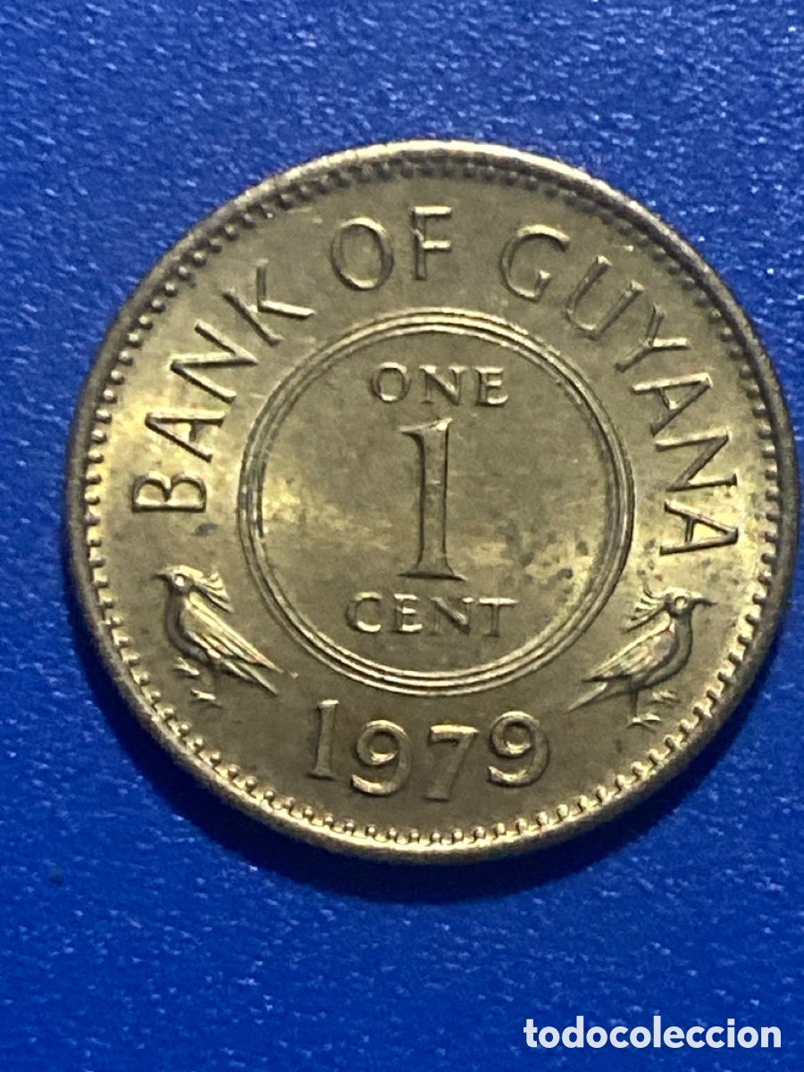 Monedas antiguas de &Aacute;frica: Guayana 1 centimo 1979 - Foto 1