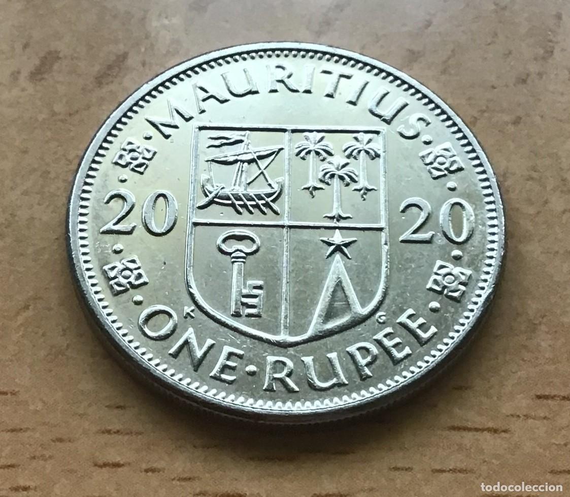 Monedas antiguas de &Aacute;frica: 1 rupia de Islas Mauricio. A&ntilde;o 2020 - Foto 1