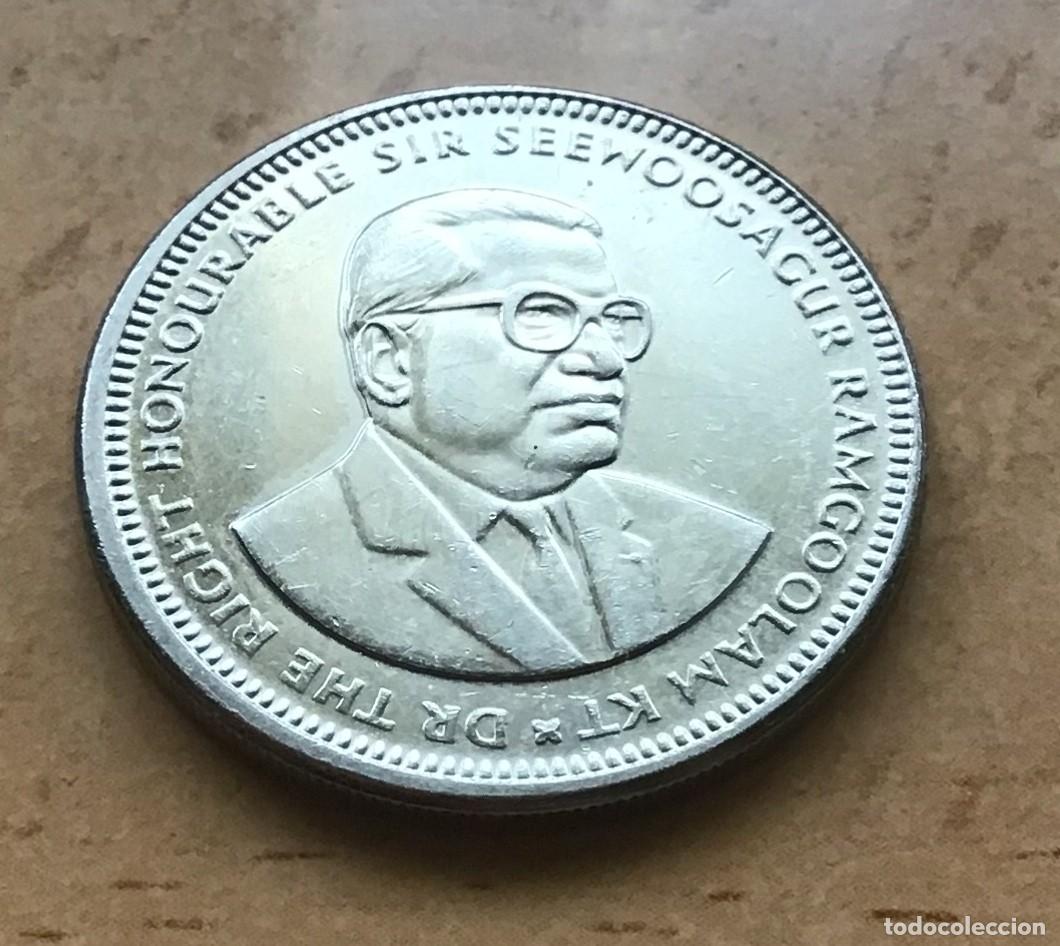 Monedas antiguas de &Aacute;frica: 1 rupia de Islas Mauricio. A&ntilde;o 2020 - Foto 2