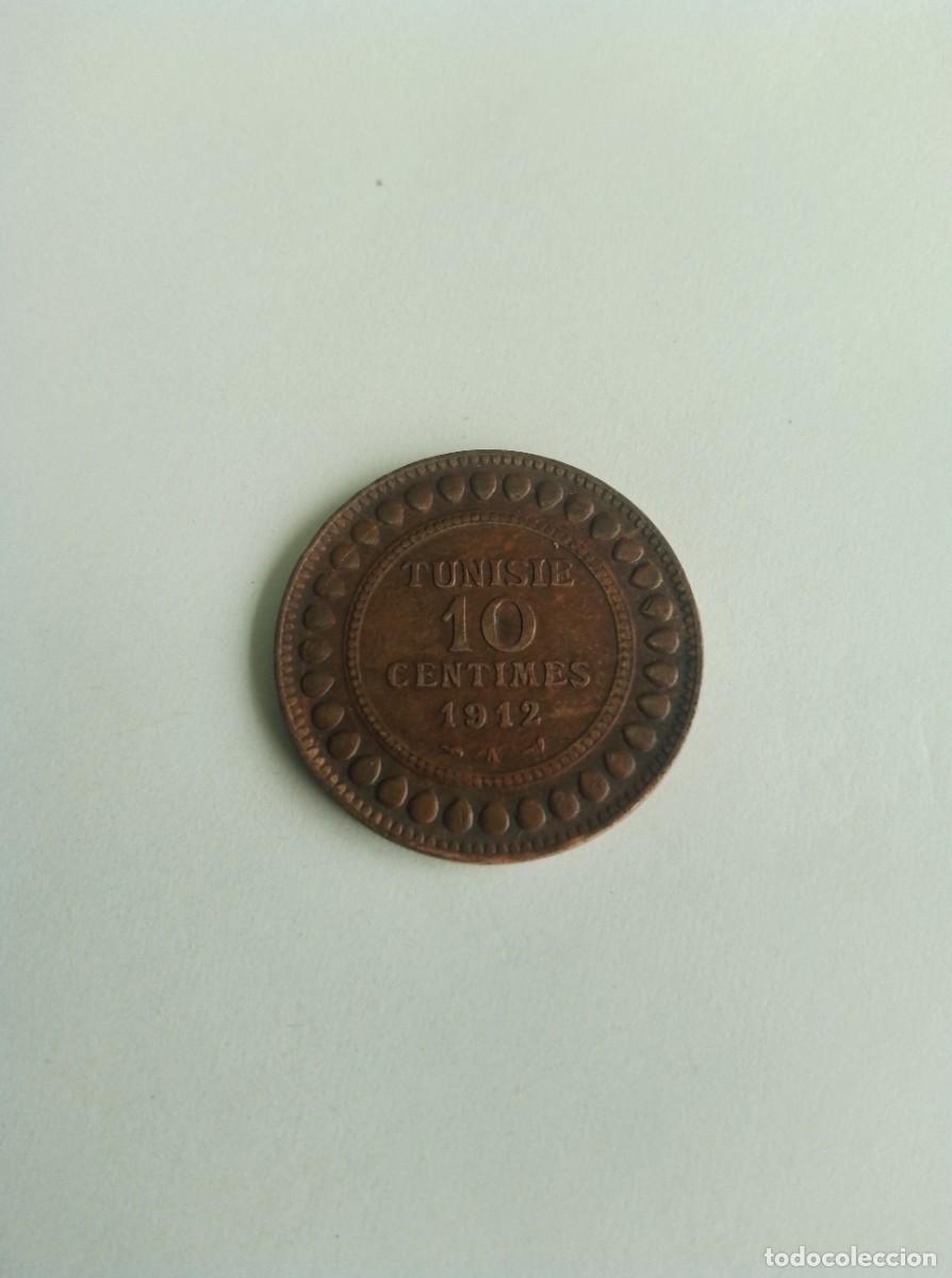 Monedas antiguas de &Aacute;frica: Moneda tunisie 10 centimes 1912 (a) - Foto 1