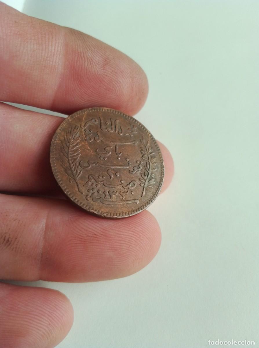 Monedas antiguas de &Aacute;frica: Moneda tunisie 10 centimes 1912 (a) - Foto 3
