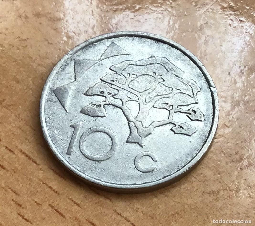 Monedas antiguas de &Aacute;frica: 10 centavos de Namibia. A&ntilde;o 1996 - Foto 1