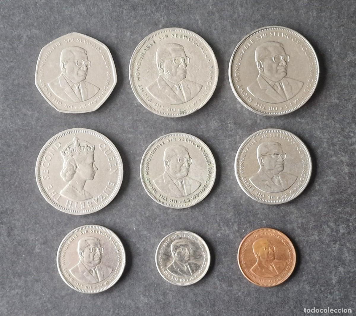 Monedas antiguas de &Aacute;frica: 9 MONEDAS DE MAURICIO DE DIFERENTE MODELO (1) - Foto 2