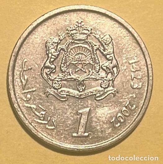 Monedas antiguas de &Aacute;frica: MARRUECOS 1 DIRHAM 2002 - Foto 2