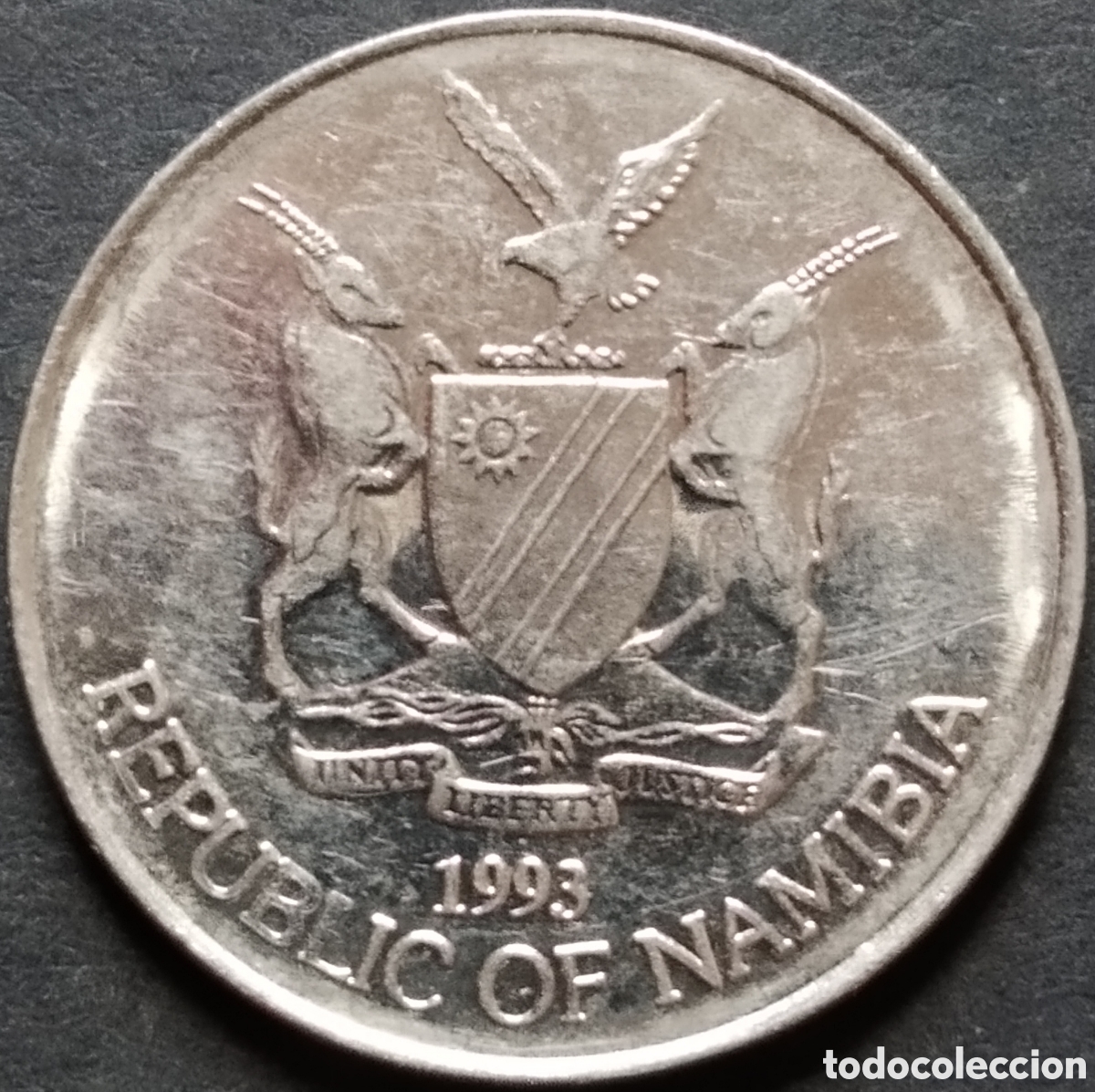 Monedas antiguas de &Aacute;frica: MONEDA - NAMIBIA 50 CENTAVOS 1993 - Foto 2