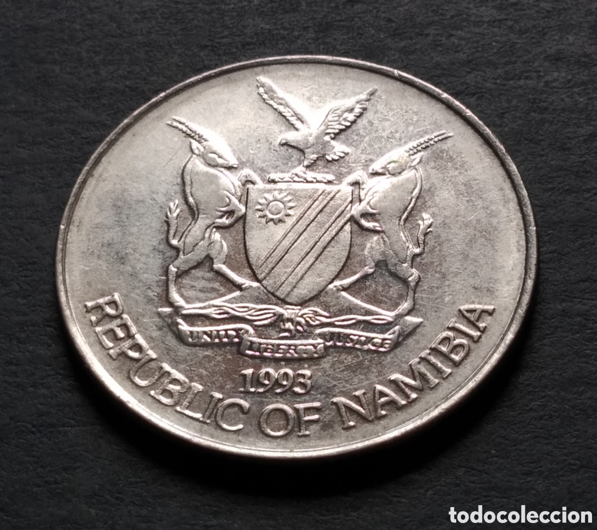Monedas antiguas de &Aacute;frica: MONEDA - NAMIBIA 50 CENTAVOS 1993 - Foto 4
