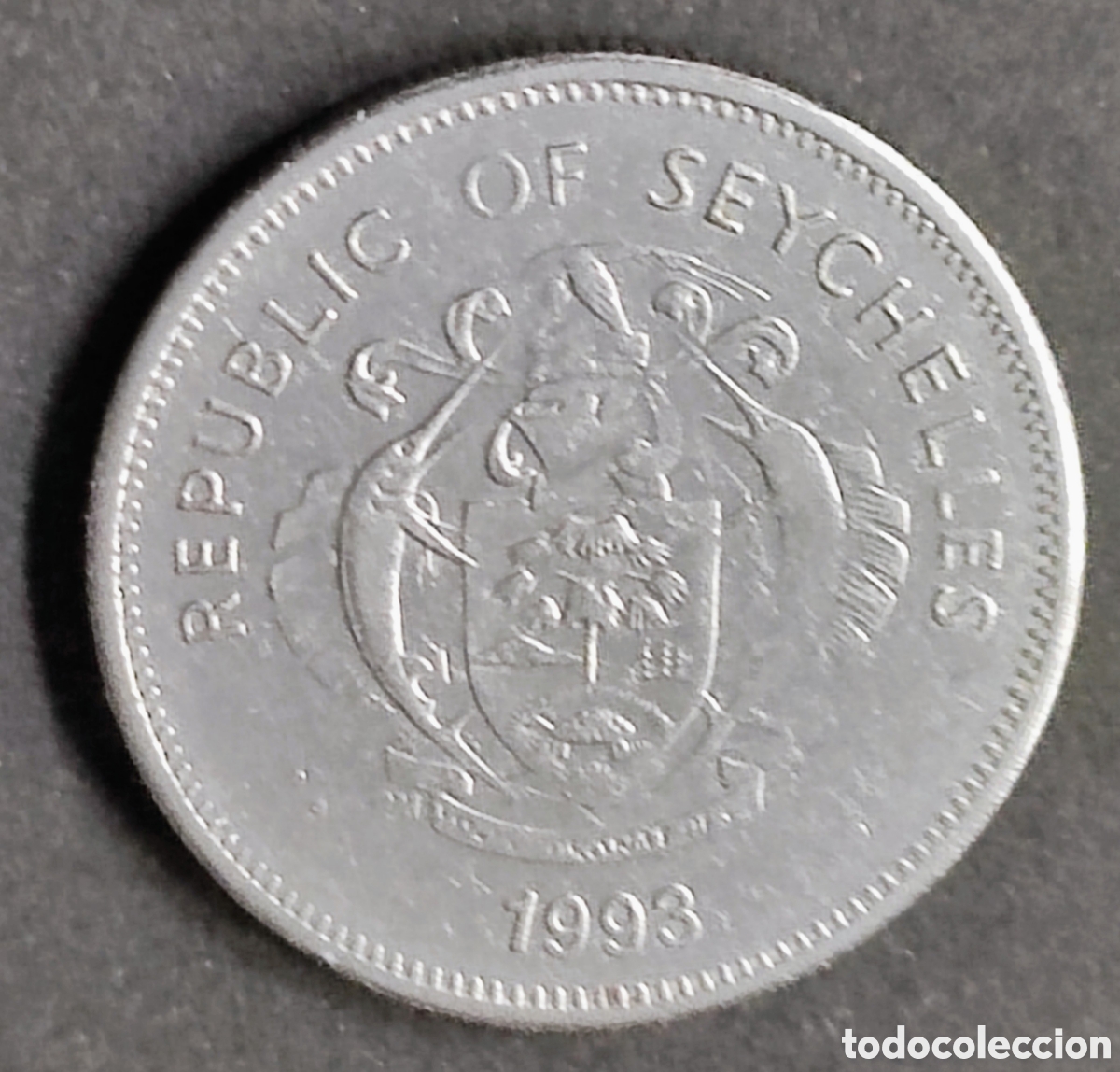 Monedas antiguas de &Aacute;frica: Seychelles. 1993. 25 centavos - Foto 2