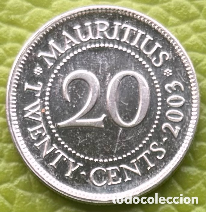 Monedas antiguas de &Aacute;frica: MAURICIO. 20 CENTAVOS DE RUPIA. 2003. - Foto 2