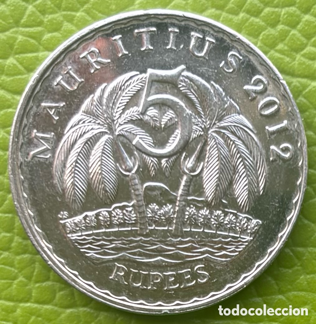 Monedas antiguas de &Aacute;frica: MAURICIO. 5 RUPIAS. 2012. - Foto 2