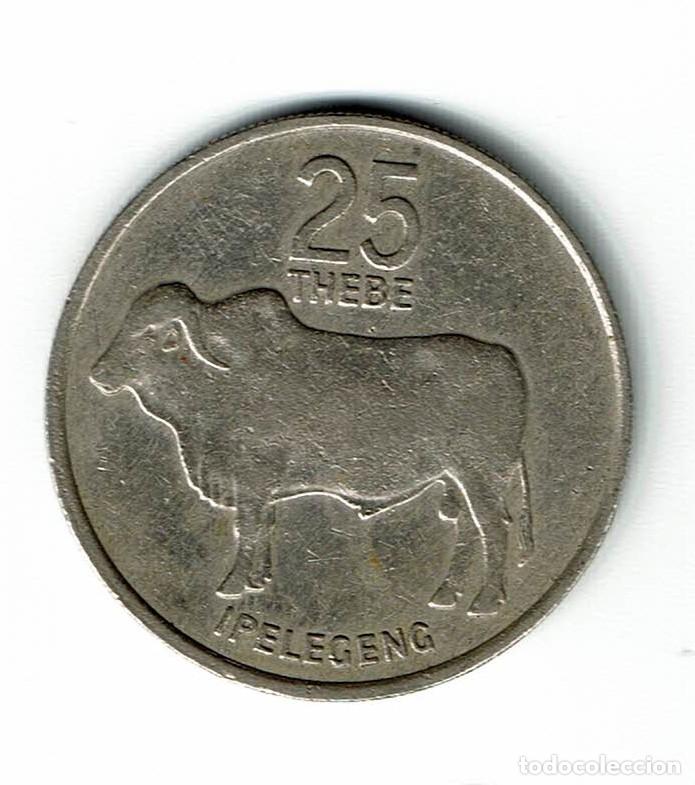 Monedas antiguas de &Aacute;frica: BOTSWANA 25 THEBE 1981 - Foto 1