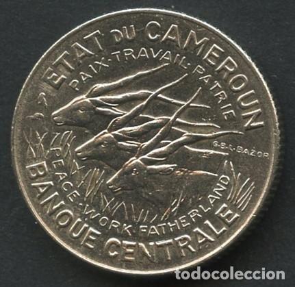 Old Coins of Africa: CAMER&Uacute;N, MONEDA DE N&Iacute;QUEL, PAZ, TRABAJO, PATRIA, VALOR: 100 FRANCS, 1966