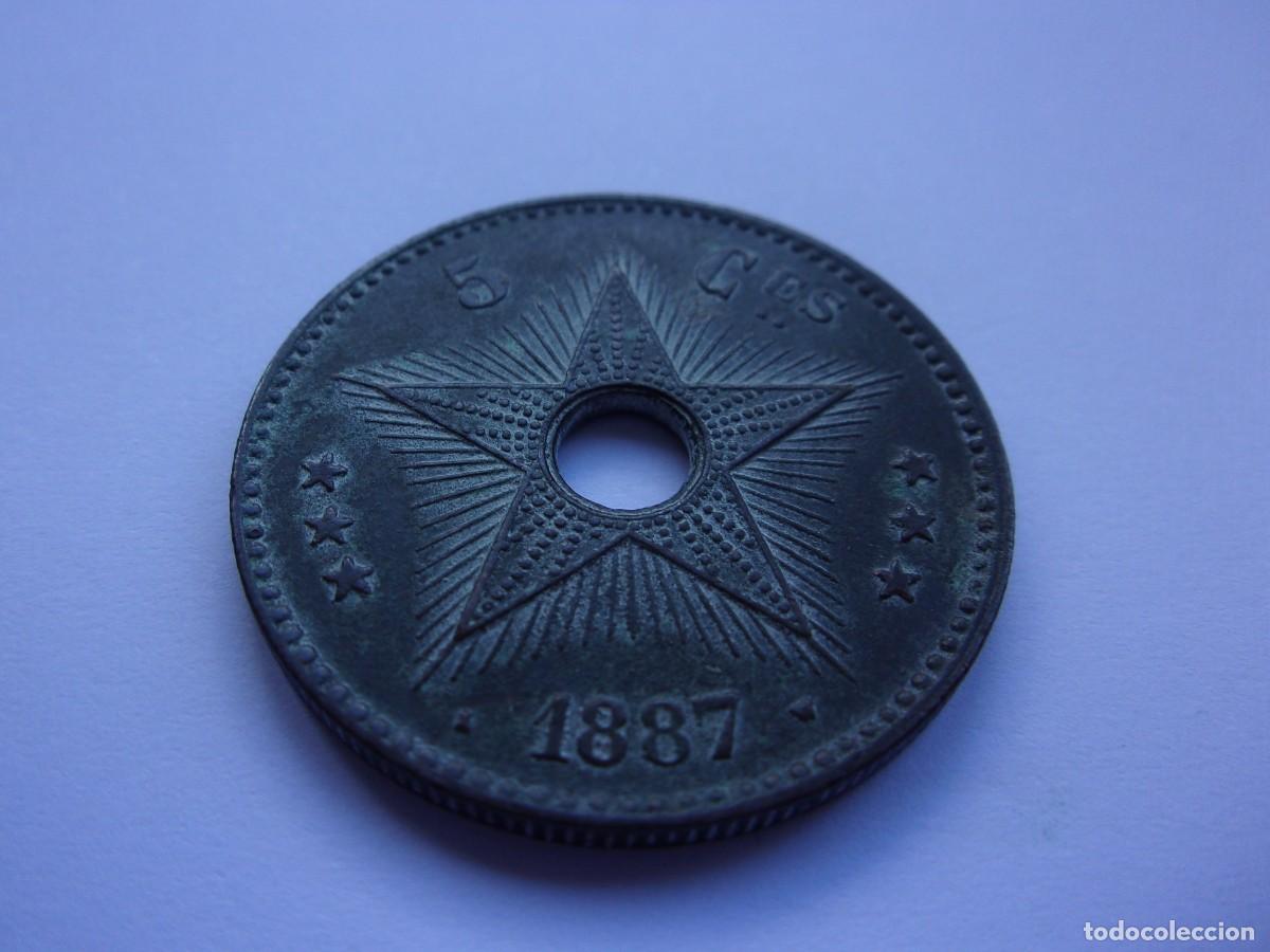 Monedas antiguas de &Aacute;frica: 12SCK16 Congo 5 centimes 1887 - Foto 1