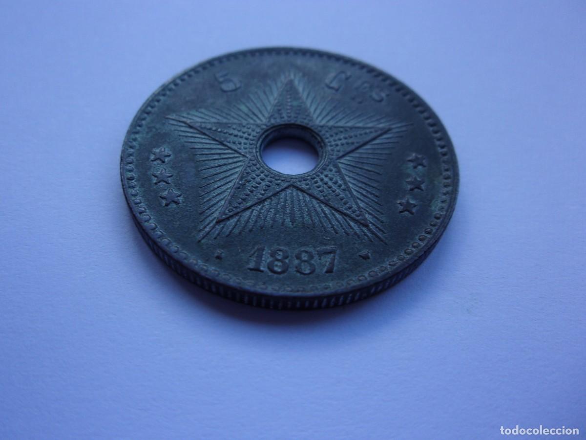 Monedas antiguas de &Aacute;frica: 12SCK16 Congo 5 centimes 1887 - Foto 3